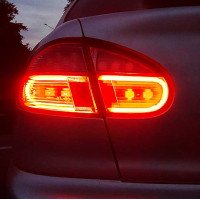 Установка гибких габаритов в силиконе на daewoo lanos