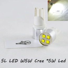 Яркая светодиодная лампа  SLP LED с цоколем T10 (W5W) Cree 20W 9-30V Белый
