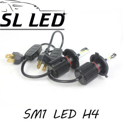 LED лампи в головний світло серії SM1 Цоколь H4, 20W, 2800 Люмен/Комплект LED лампи в головний світло серії SM1 Цоколь H4, 20W, 2800 Люмен/Комплект