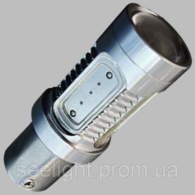 Світлодіодна лампа в габарит/стоп сигнал з цоколем 1157(P21/5W)(BAY15D)-11W-Червоний
