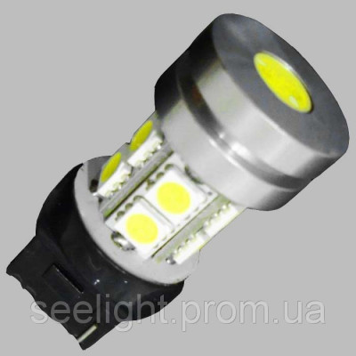 Светодиодная лампа с цоколем T20(7440) 10-5050+1W-Белый Светодиодная лампа с цоколем T20(7440) 10-5050+1W-Белый
