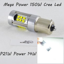 Светодиодная лампа SLP LED Cree в задний ход автомобиля с цоколем 1156(BA15S,P21W)  150W 9-30V 1400lm Белый