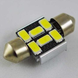 Світлодіодна лампа SLS LED з обманкою комп'ютера під цоколь SV8,5(C5W) 31mm 6-5630 Білий