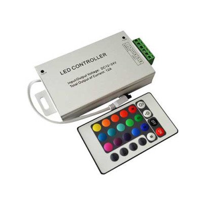 Контролер для LED RGB стрічки IK-управління 24 кнопок 144 ВТ. Контролер для LED RGB стрічки IK-управління 24 кнопок 144 ВТ.