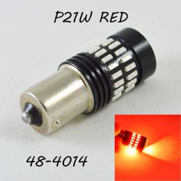 Светодиодная авто лампа SLP LED 48-4014 с цоколем 1156(P21W)(BA15S) 9-30V Красный
