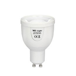 Светодиодная лампочка MiLight диммируемая 5Вт GU10 Dual White LED Spotlight ССT (2700-6500K) 220V