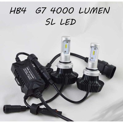 Комплект LED ламп в основные фонари серии G7 под цоколь HB4/9006 24W 4000 Люмен/Комплект