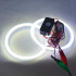 Led кольца в фару (ангельские глазки) 90-74мм COB суперяркие, с рассеивателями