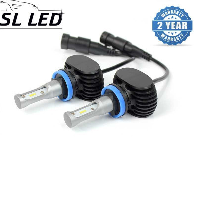 Установочный набор LED ламп в ПТФ и основные фонари SLP S1-LED Цоколь H11/H8/H9, 21W, 3250 Люмен/Комплект