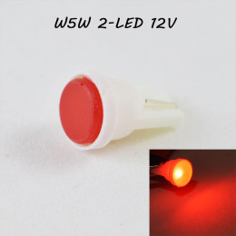 Автомобільна світлодіодна лампа T10(W5W) 2-LED 12V Червоний