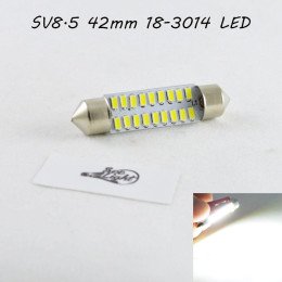 Светодиодная авто лампа SLS LED в салон или багажник  SV8,5(C10W) 41-42mm 18-3014 Белый 