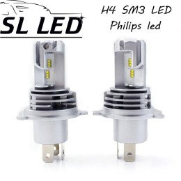 LED лампи в головне світло серії SM3 Цоколь H4, 25W, 5000 Люмен/Комплект