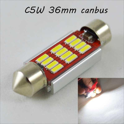 Автомобільна лампа SLS LED з обманкою у номери, салон, цоколь SV8,5(C5W) 36mm 12-4014 Білий