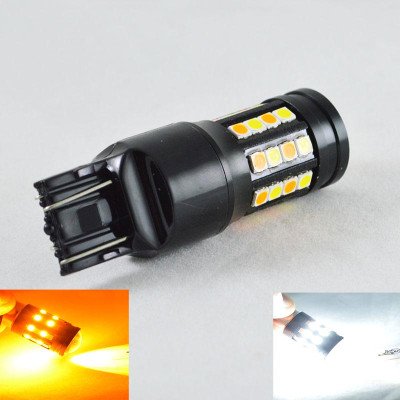 Автомобільна LED лампа SL LED, ДХО + поворот, Цоколь T20(W21/5W)(7443) 40-3030 led жовтий/білий Автомобільна LED лампа SL LED, ДХО + поворот, Цоколь T20(W21/5W)(7443) 40-3030 led жовтий/білий