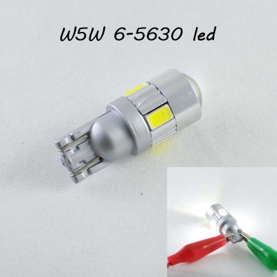 Светодиодная лампа SLS LED в габарит с цоколем T10(W5W) 6- 5630 9-16V Белый Светодиодная лампа SLS LED в габарит с цоколем T10(W5W) 6- 5630 9-16V Белый