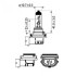 LED лампы в головной свет серии SM1 Цоколь H11, H8, H9, 20W, 2800 Люмен/Комплект 6000K