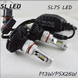 Комплект LED ламп в основные фонари серии SL7S Цоколь P13W, 25W, 4000 Люмен/Комплект