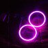 Светодиодные кольца RGB (ангельские глазки) 80-68 мм. COB  суперяркие ПАРА