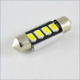 Світлодіодна лампа SLS LED з обманкою комп'ютера під цоколь SV8,5(C5W) 39mm 4-5630 Білий