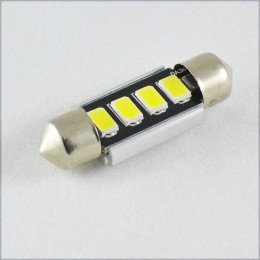 Світлодіодна лампа SLS LED з обманкою комп'ютера під цоколь SV8,5(C5W) 39mm 4-5630 Білий