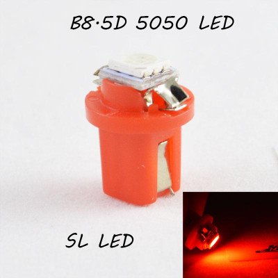 LED лампа у підсвічування приладової панелі, цоколь B8.5D SL LED червоний LED лампа у підсвічування приладової панелі, цоколь B8.5D SL LED червоний