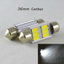 Автомобільна лампа SLS LED з обманкою у номери, салон, цоколь SV8,5(C5W) 36mm 6-5630 Білий