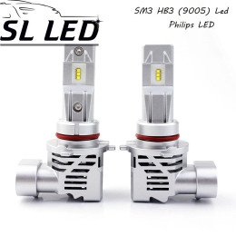 LED лампы в головной свет серии SM3 Цоколь HB3, 9005, P20d, 25W, 5000 Люмен/Комплект