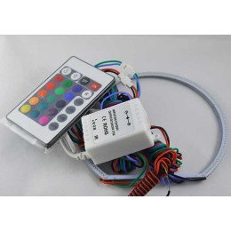 Светодиодные кольца RGB (ангельские глазки) 129-119 мм. COB  суперяркие ПАРА