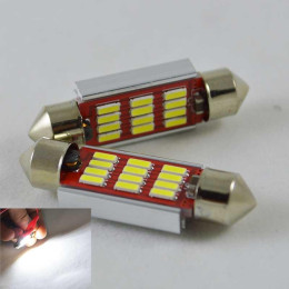 Автомобільна лампа SLS LED з обманкою у номери, салон, цоколь SV8,5(C10W) 39 mm 12-4014 Білий