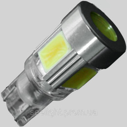 Светодиодная автомобильна лампа в габарит с цоколем T10 (W5W) (W2,1x9,5D) 9W COB 9-16V 5500K Светодиодная автомобильна лампа в габарит с цоколем T10 (W5W) (W2,1x9,5D) 9W COB 9-16V 5500K