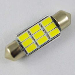 Світлодіодна лампа SLS LED з обманкою комп'ютера під цоколь SV8,5(C5W) 36mm 9-5630 Білий