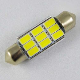 Світлодіодна лампа SLS LED з обманкою комп'ютера під цоколь SV8,5(C5W) 36mm 9-5630 Білий