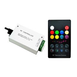 Музыкальный контроллер для LED ленты RGB радиоуправление 18 кнопок 144 ВТ. звукочувствительный