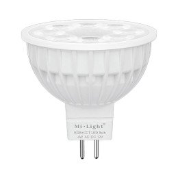 Светодиодная лампочка MiLight MR16 4Вт ССT + RGB 12 V