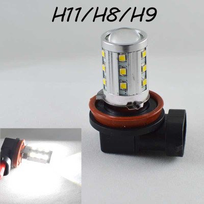 Автомобильная LED лампа SL LED  в противотуманные фонари Цоколь H11/H8/H9 22W Линза, 6000K