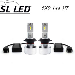 LED лампы в головной свет серии SX9 Цоколь H7, 35W, 3500 Люмен/Комплект