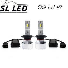 LED лампы в головной свет серии SX9 Цоколь H7, 35W, 3500 Люмен/Комплект