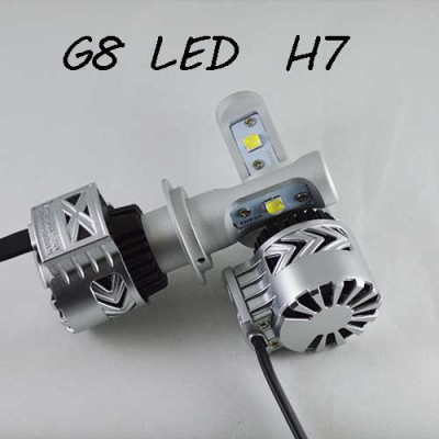 Комплект LED ламп в основные фонари, Цоколь Н7, серия G8, 36W, 6000 Люмен/Комплект