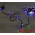 Гірлянда LED "Нитка" (String) 200LED лінза, 8 мм. 15м, чорний дріт, різнобарвна, вулична