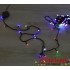 Гірлянда LED "Нитка" (String) 200LED лінза, 8 мм. 15м, чорний дріт, різнобарвна, вулична