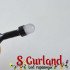 Гірлянда LED "Нитка" (String) 200LED лінза, 8 мм. 15м, чорний дріт, різнобарвна, вулична