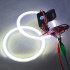 Led кольца в фару (ангельские глазки) 95-79мм COB суперяркие, с рассеивателями