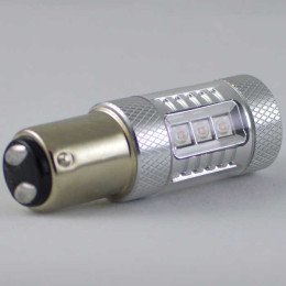Светодиодная автомобильная лампа с цоколем 1157(P21/5W)(BAY15D) Osram+Cree 80W Жёлтый/Белый
