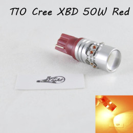 Світлодіодна авто лампа SLP LED з цоколем T10 (W5W) Cree 50W 9-30V Червоний