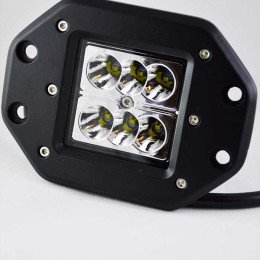 Дополнительная светодиодная фара для монтажа в бампер, кузов 24W  Cree 10-30V Flood