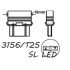 Самая яркая LED лампа в поворот 3156, T25. 135-4014 led Желтый с обманкой