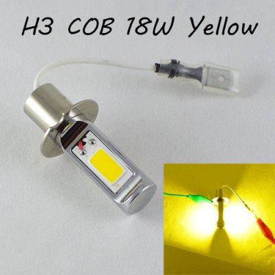 Светодиодная лампа в ПТФ, SLP LED под цоколь H3 светодиоды типа COB 18W 9-30 В. Желтый Светодиодная лампа в ПТФ, SLP LED под цоколь H3 светодиоды типа COB 18W 9-30 В. Желтый
