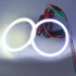 Led кільця в фару (ангельські глазки) 80-64мм COB суперяскраві, з розсіювачами