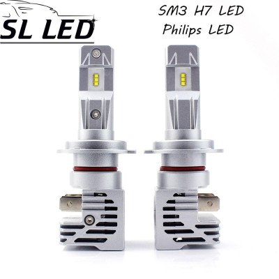 LED лампи в головний світло серії SM3 Цоколь H7 (PK22s), 25W, 5000 Люмен/Комплект