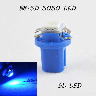 LED лампа в подсветку приборной панели, цоколь B8.5D SL LED синий